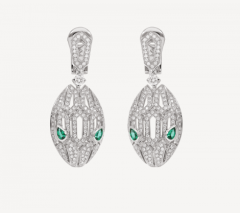 蛇头满钻耳拍（绿眼睛）