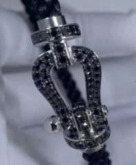 大号满钻黑马蹄扣