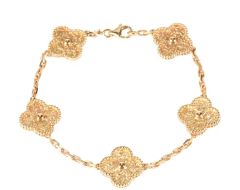 15ｍｍ素金五花手链