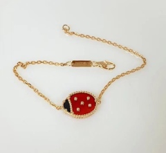 单红色瓢虫手链