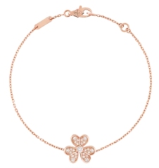 三叶草迷你满钻手链