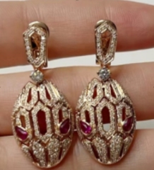 蛇头满钻耳拍（粉眼睛）