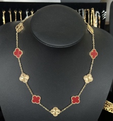 15mm10花拼镭射项链