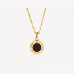 字母宝石圆饼项链（1：1）