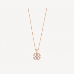 花系列镂空密钉镶满钻项链 (1:1)