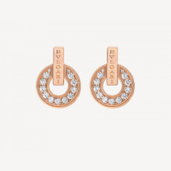 满钻logo铜钱耳钉（1：1）