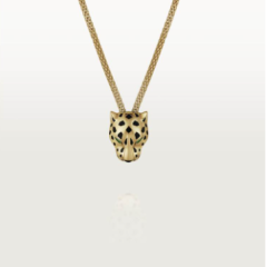 大号豹子素金黑斑项链（1：1）