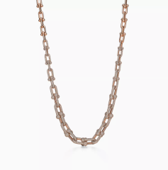 Tiffany 满钻链环项链