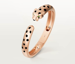 单豹头黑斑素金手镯（16-19寸）（1:1）