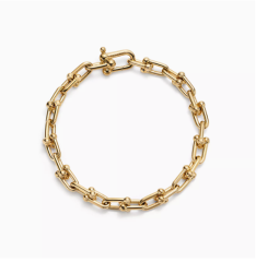 TIFFANY链环素金手链（1:1）