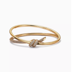 TIFFANY 镶钻绳结手镯（1:1）