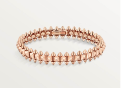 铆钉素金卡扣中号款手镯（1:1）