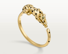 豹子全身黑斑素金手镯（1:1）