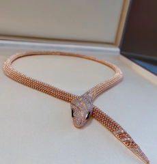 珠珠灵蛇头尾钻项链