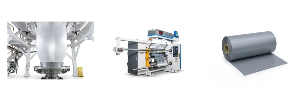 HDPE film co-extrusion and roll production line