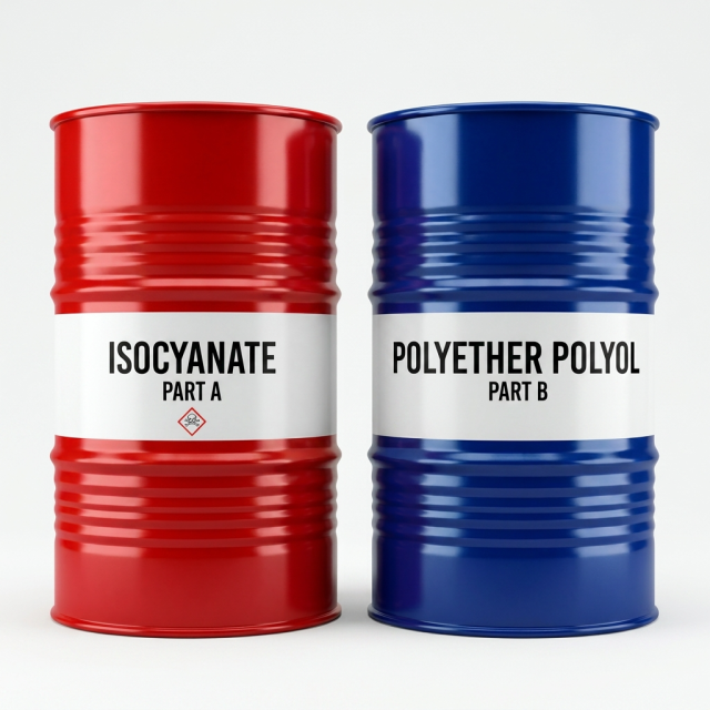 Polyurethane Foaming Liquid A+B Drum PU Raw Material PU AB Component,Fome In Place Equipment & Raw Material,Polyurethane Foaming Liquid A+B Kit PU Raw Material