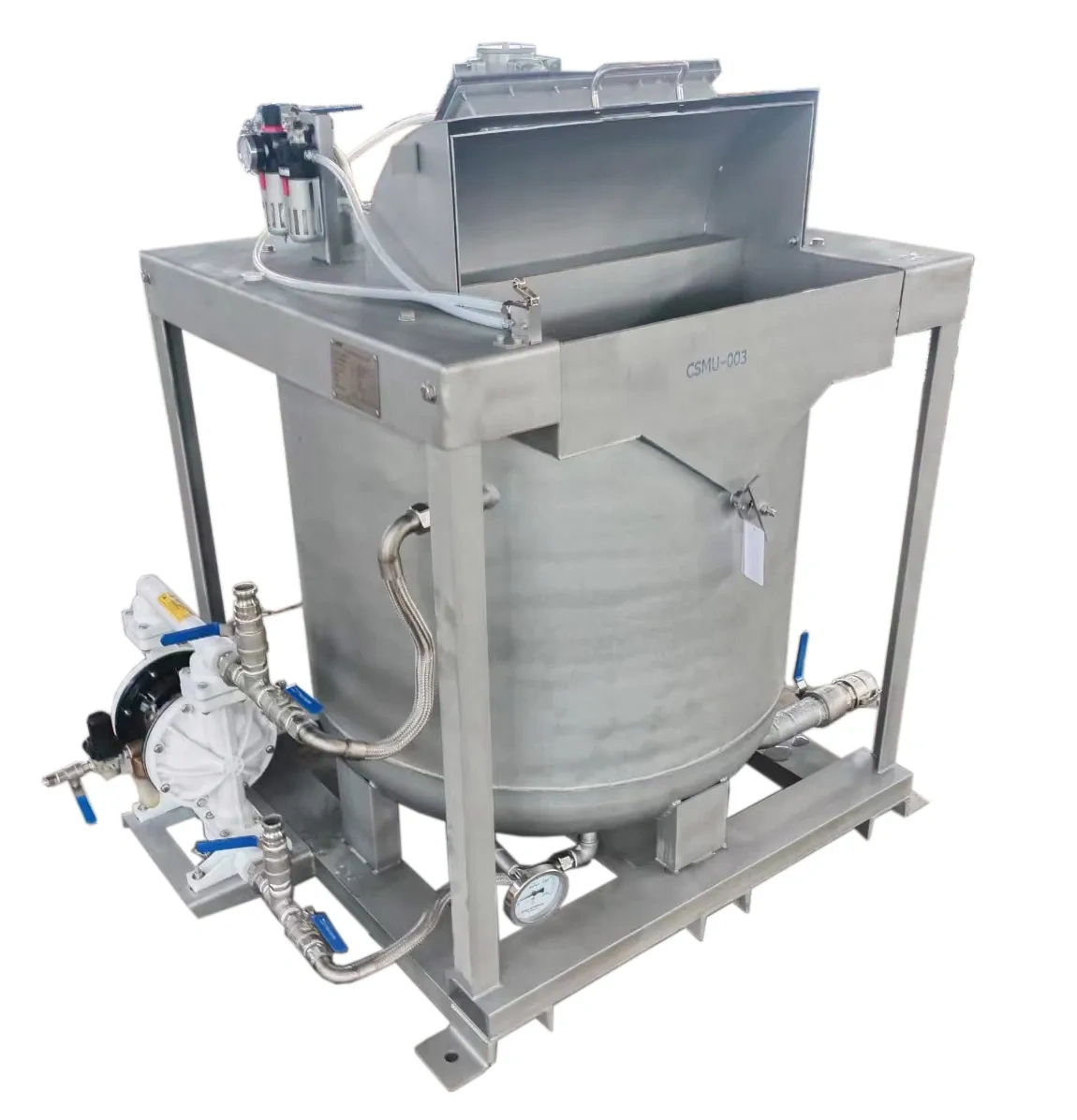 Pneumatic Caustic Soda Mixing Unit c/w air pump