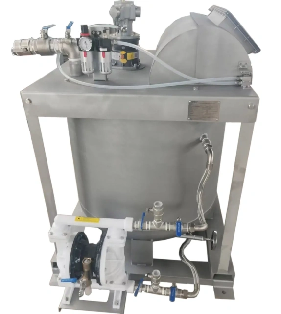 Pneumatic Caustic Soda Mixing Unit c/w air pump