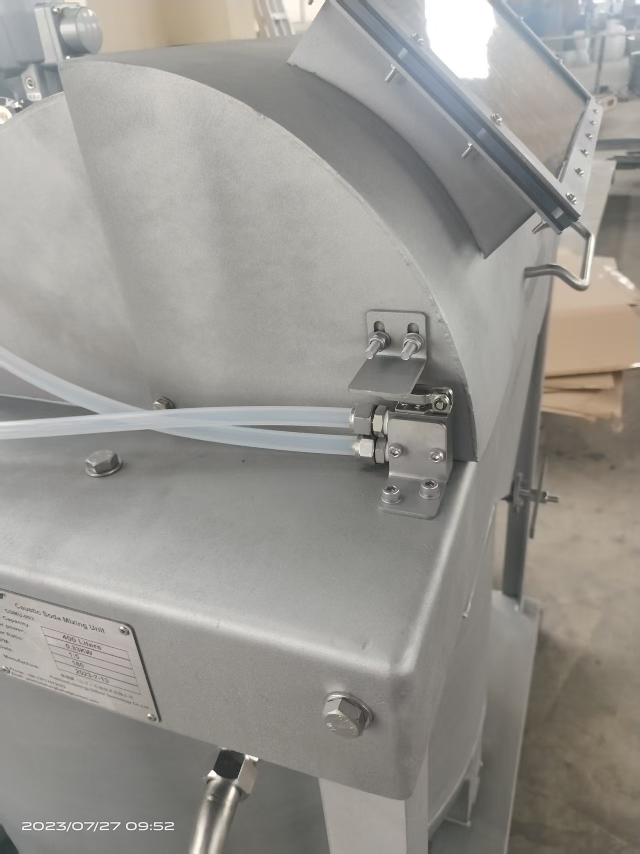 Pneumatic Caustic Soda Mixing Unit c/w air pump,Premium Oil,PRM-Pneumatic Caustic Soda Mixing Unit c/w air pump