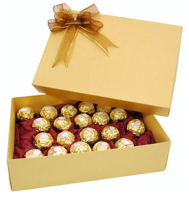 Customized Print Food Grade Cardboard Chocolate Gift Packaging Boxes