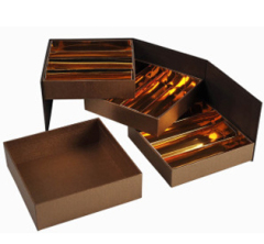 Eco-friendly Food Dessert Paper Chocolate Nugget Packaging Box