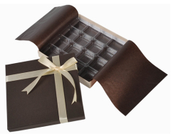 Eco-friendly Food Dessert Paper Chocolate Nugget Packaging Box