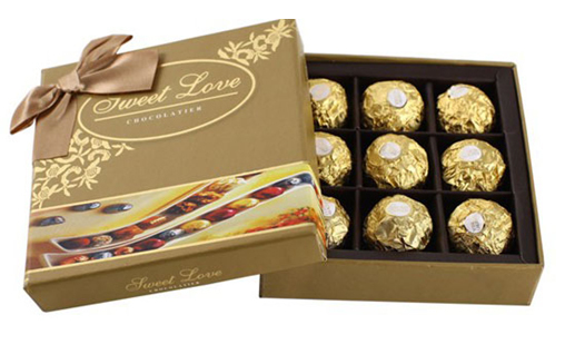 Biodegradable Food Grade Chocolate Packaging Paper Boxes