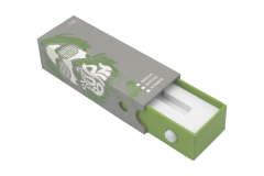 Eco-Friendly Slim Paper Cartridge Hard Holder W/ Side Press Button & EVA Insert & See-throught Window