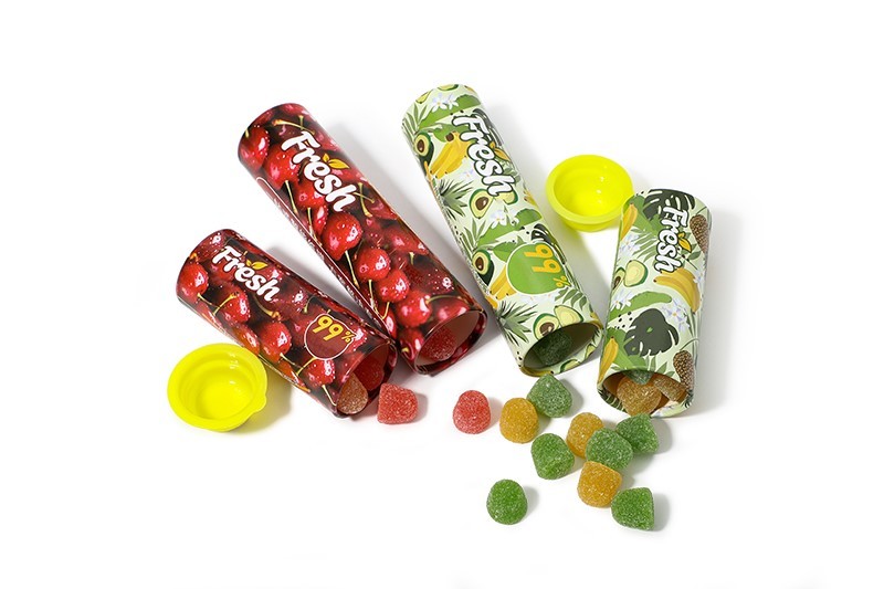 Custom Printing  Food Paper Tube Packaging for Candy Coffee