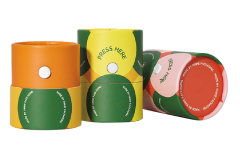 Custom Printed Cardboard Cylinder Round Paper Packaging Tube Box