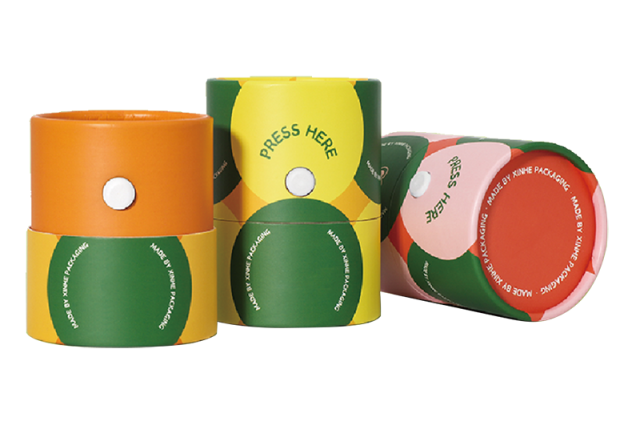 Custom Printed Cardboard Cylinder Round Paper Packaging Tube Box