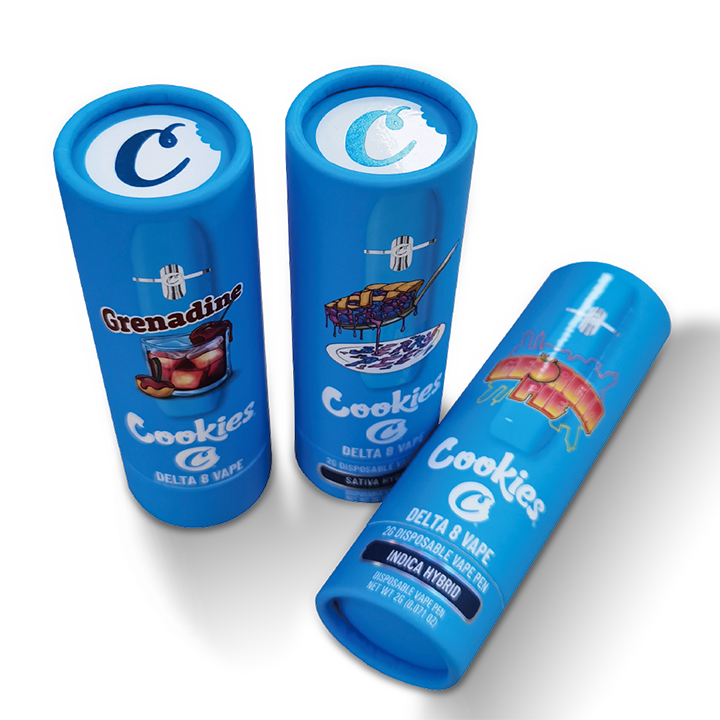 Food Grade Biodegradable Recyclable Cardboard Paper Tube Packaging for Biscuits Sugar Cookies Candy Tea
