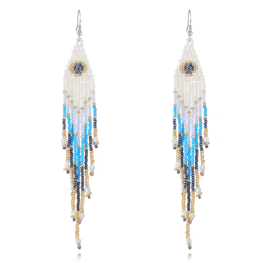 Color Beaded Earrings & Measle Earings