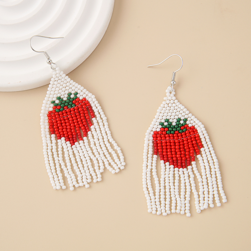 HandMade Fruit Beaded earrings