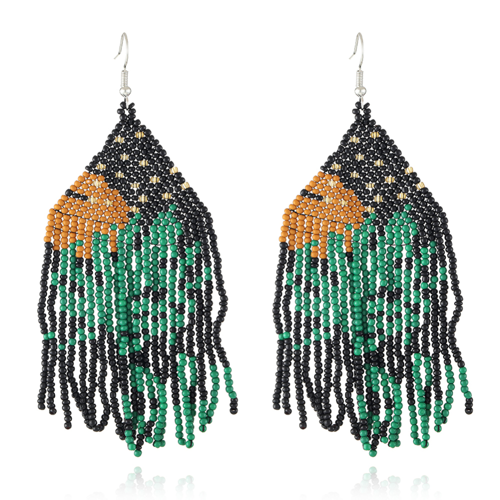 Beaded Plant Dangle earring