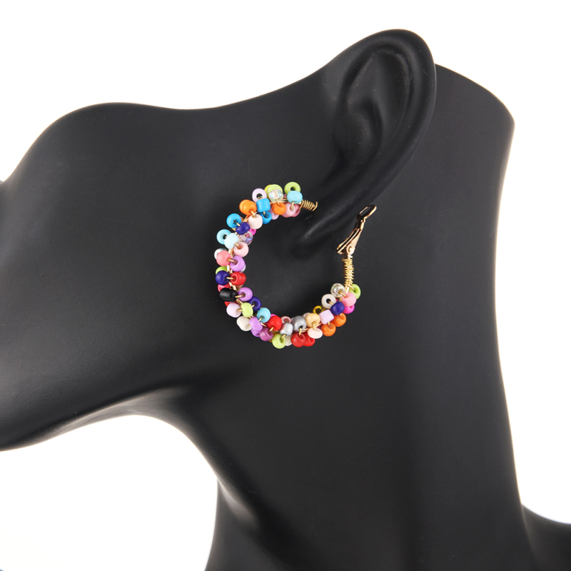 Handmade Beads Hoop earring