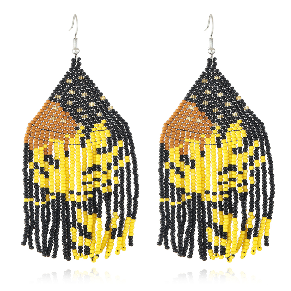 Beaded Plant Dangle earring