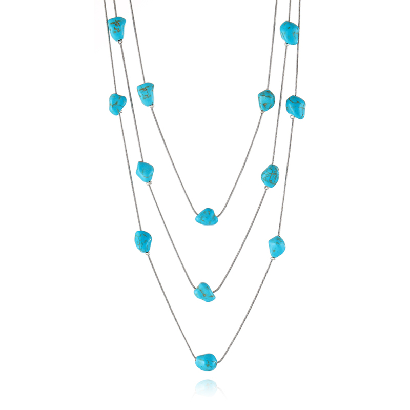 Multi layer Turquoise necklace