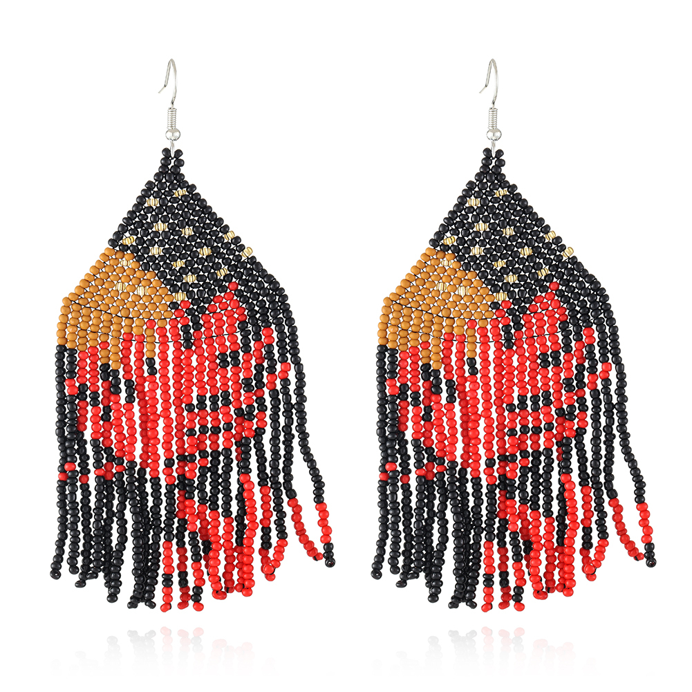 Beaded Plant Dangle earring