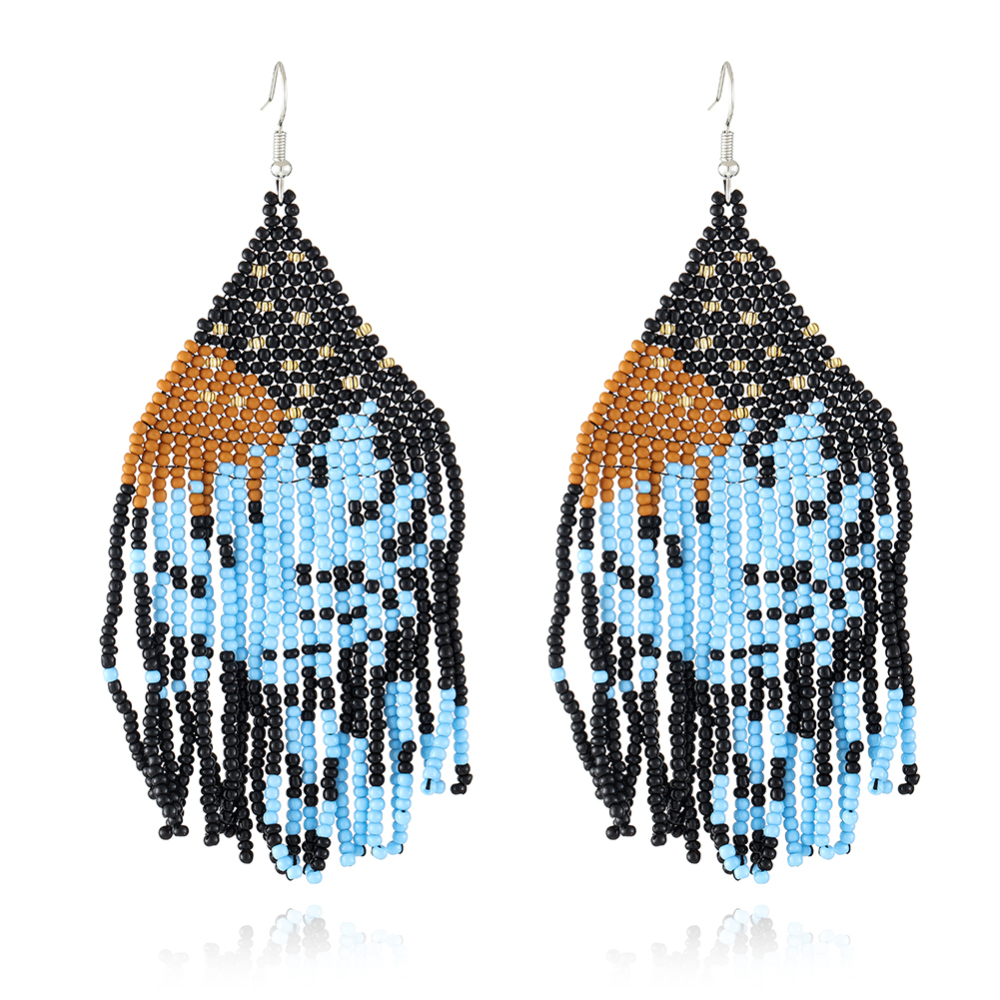 Beaded Plant Dangle earring