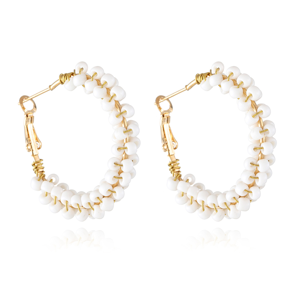 Handmade Beads Hoop earring