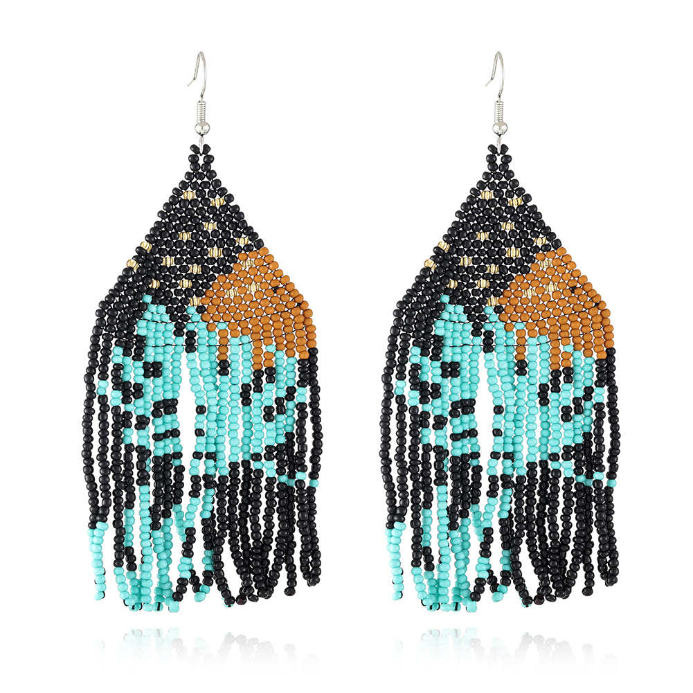 Beaded Plant Dangle earring