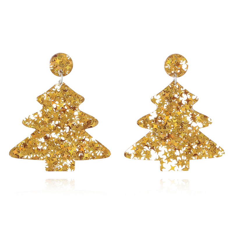 Glitter Christmas Tree  Earring