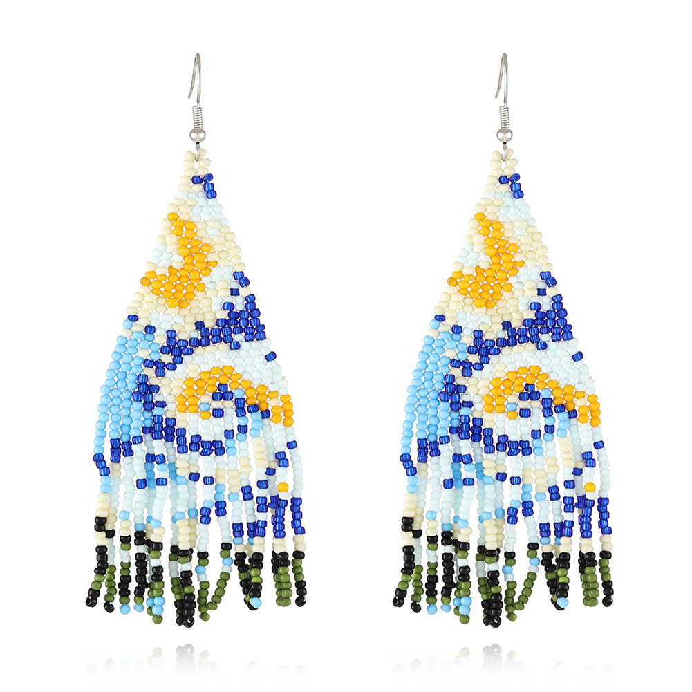 Boho Stylle  Ocean Scene Beads Earring