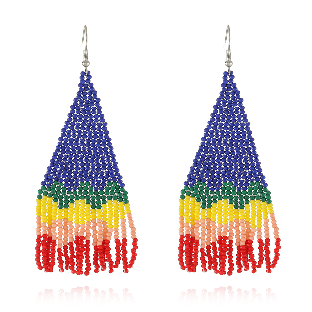 Boho Style Beaded Tassel Earrings For Women