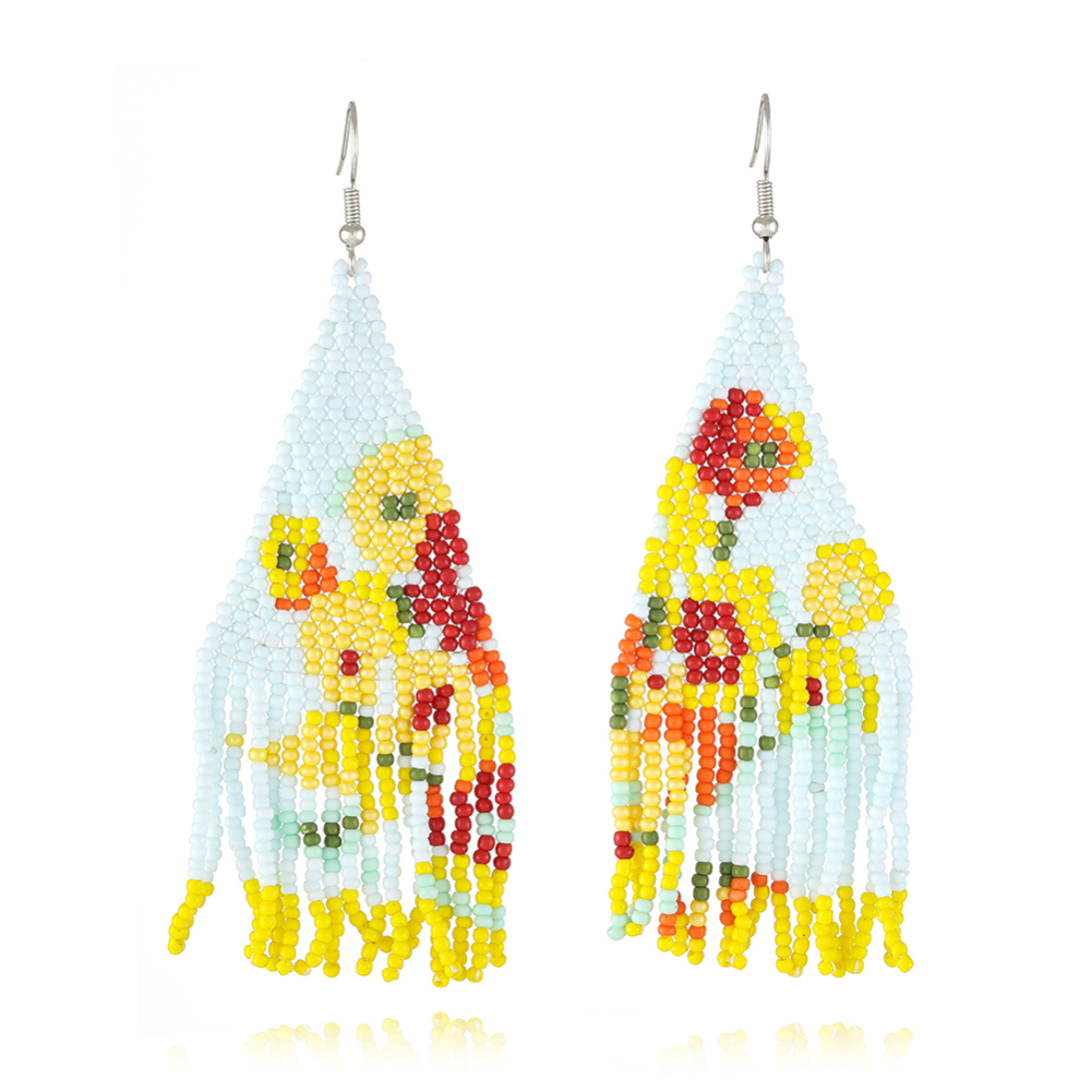 Boho Stylle  Ocean Scene Beads Earring
