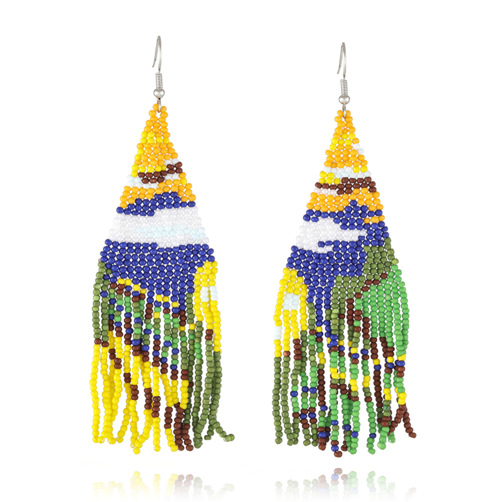 Boho Stylle  Ocean Scene Beads Earring