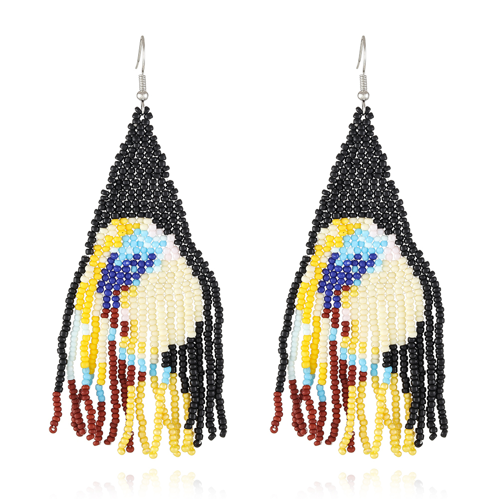 Boho Stylle  Ocean Scene Beads Earring