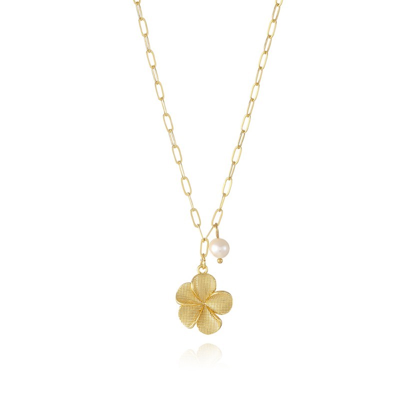 Flower & Pearl necklace