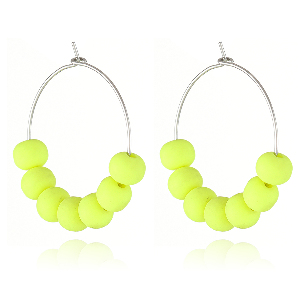 Cute Beads Hoop Earring